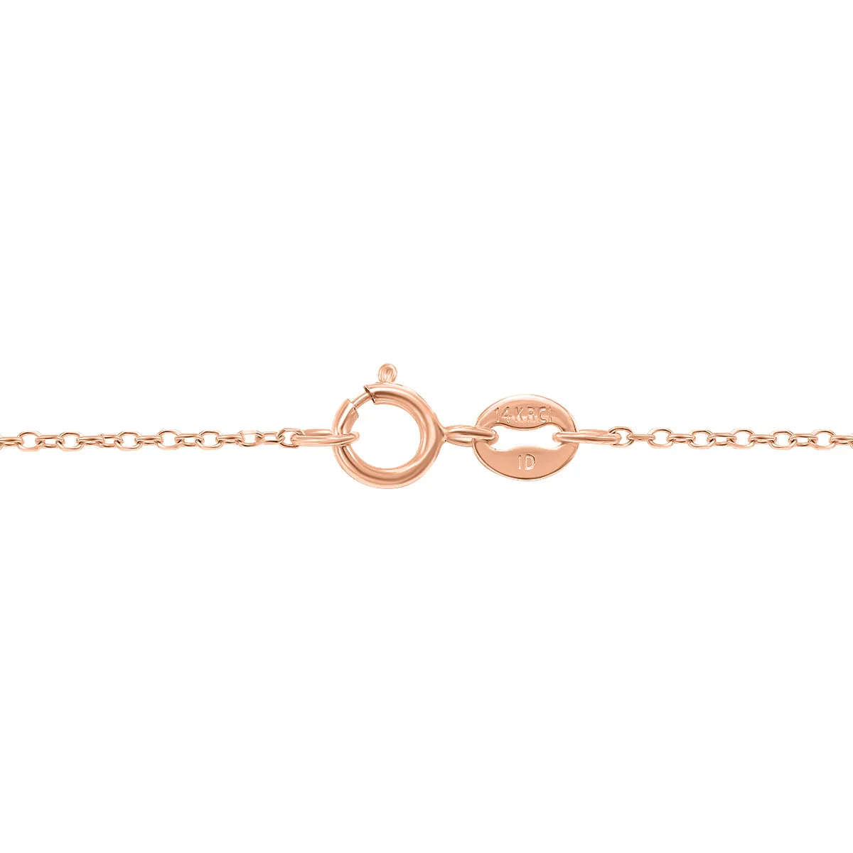 1 1/2 Carat Round Black Diamond Solitaire Pendant In 14K Rose Gold