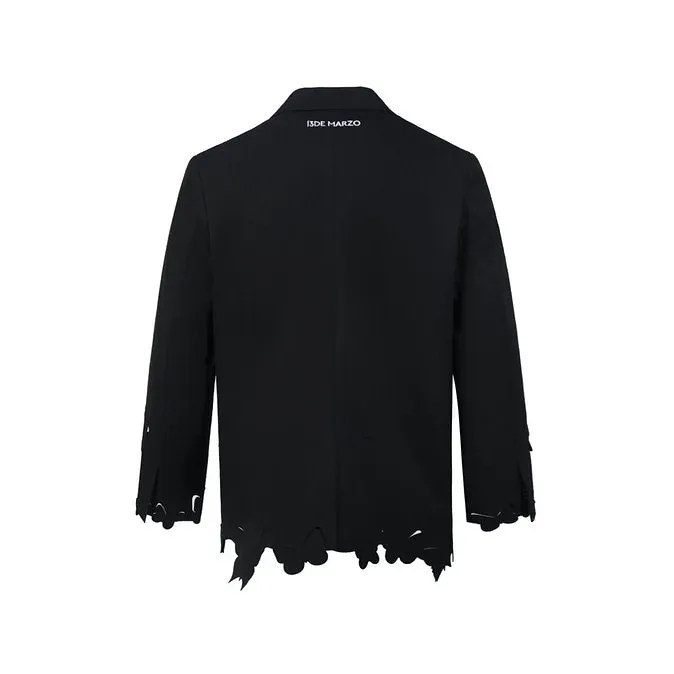 Black Silhouette Butterfly Chain Suit for March 13 - Fashionable and Elegant