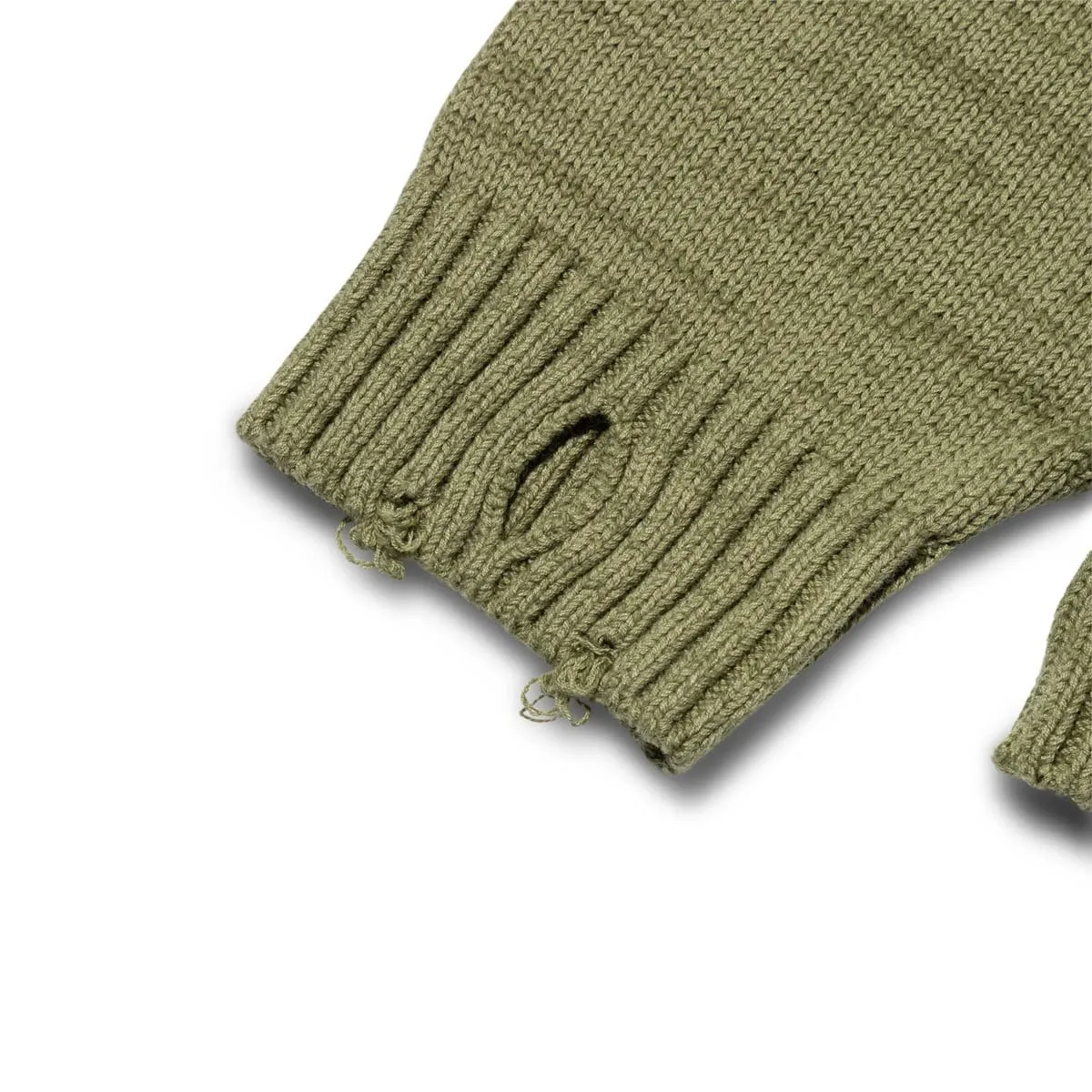 5G COTTON KNIT SMILIE PATCH CREW SWEATER