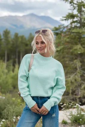 A Great Escape Mint Oversized Sweater