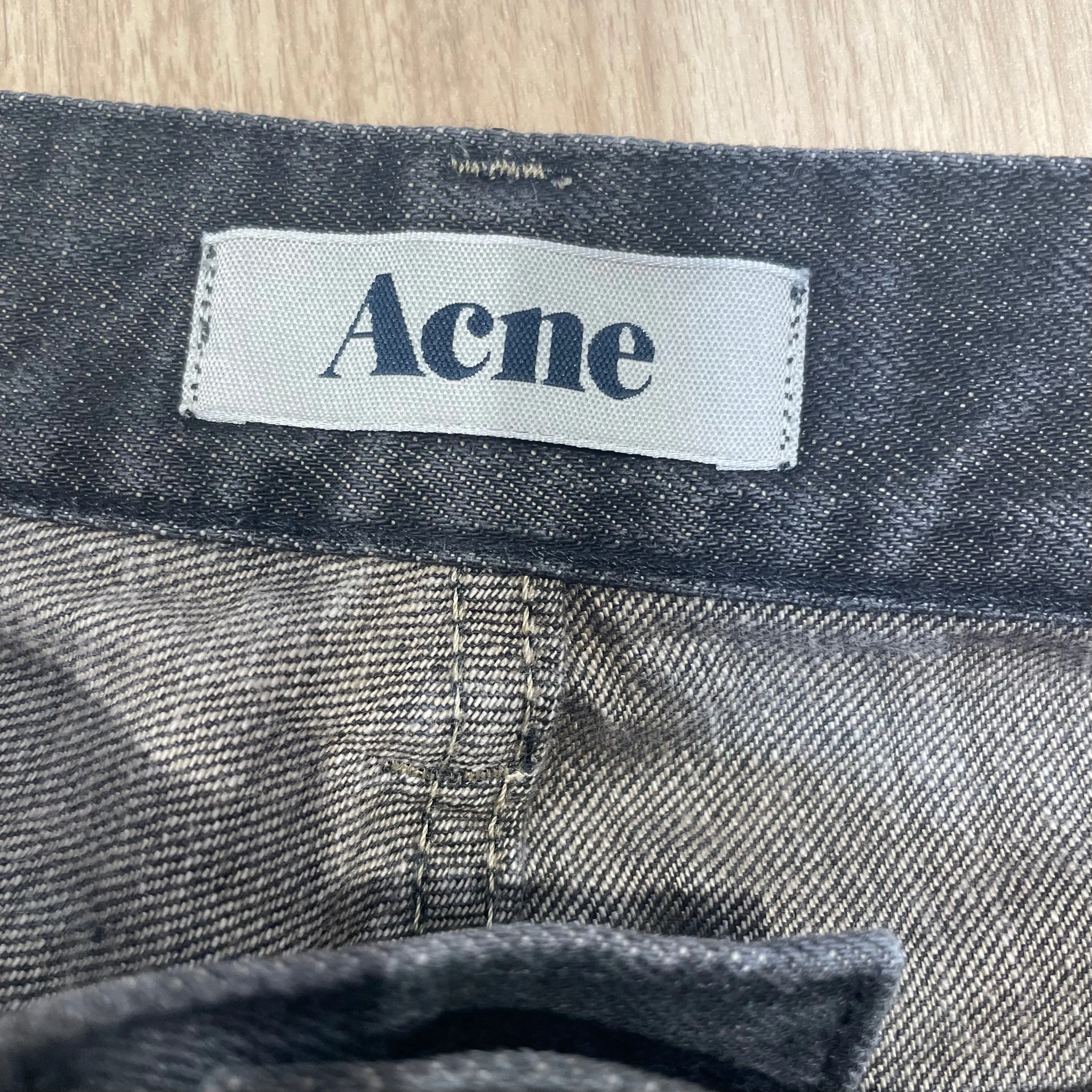 Acne Jeans/Straight Pants/32/Denim/BLK/
