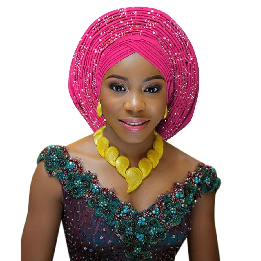 African headtie fashion head wraps african turban Nigerian headwear
