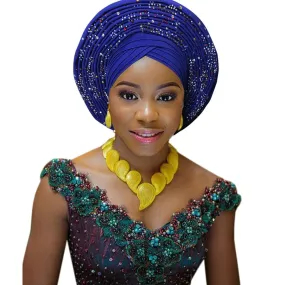 African headtie fashion head wraps african turban Nigerian headwear