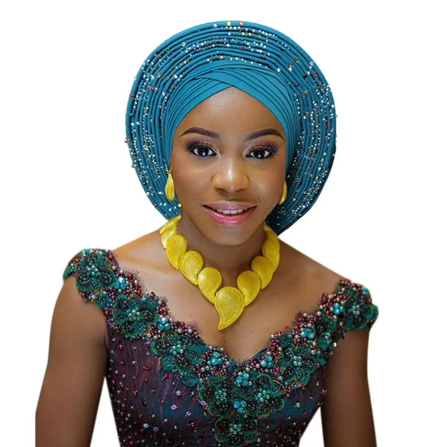 African headtie fashion head wraps african turban Nigerian headwear