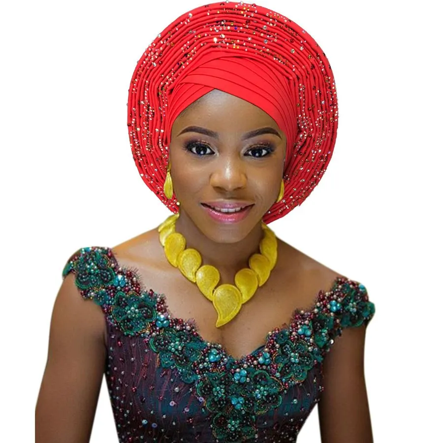 African headtie fashion head wraps african turban Nigerian headwear