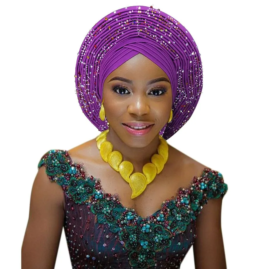 African headtie fashion head wraps african turban Nigerian headwear