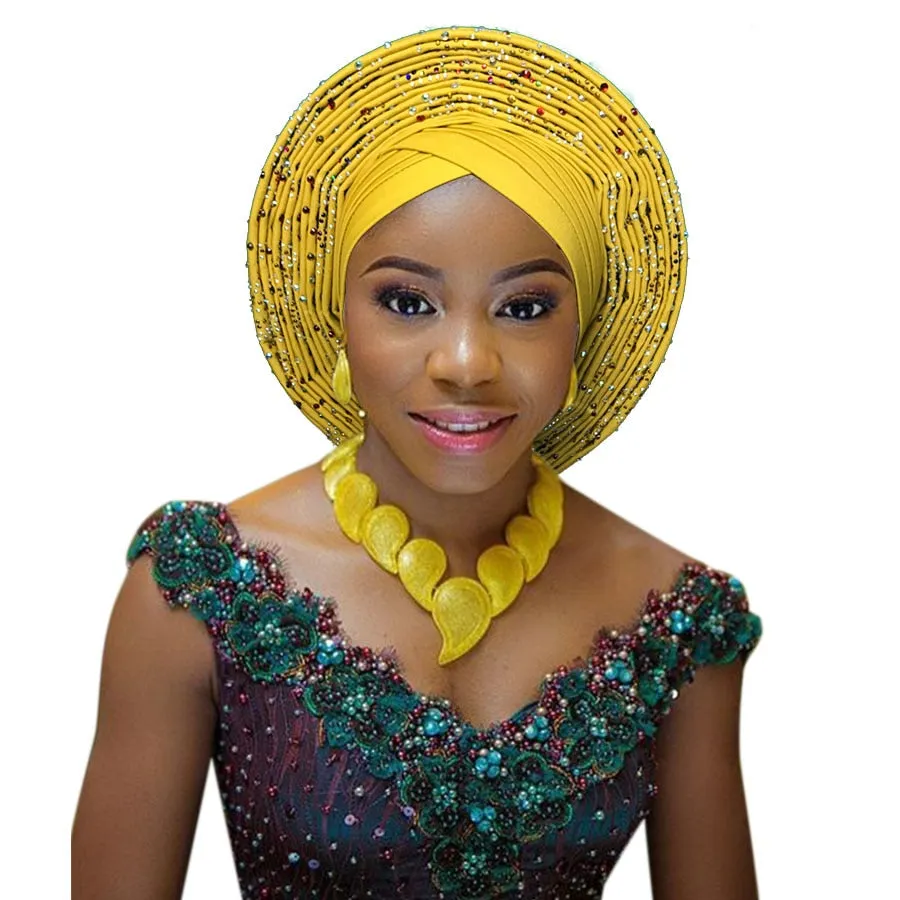 African headtie fashion head wraps african turban Nigerian headwear