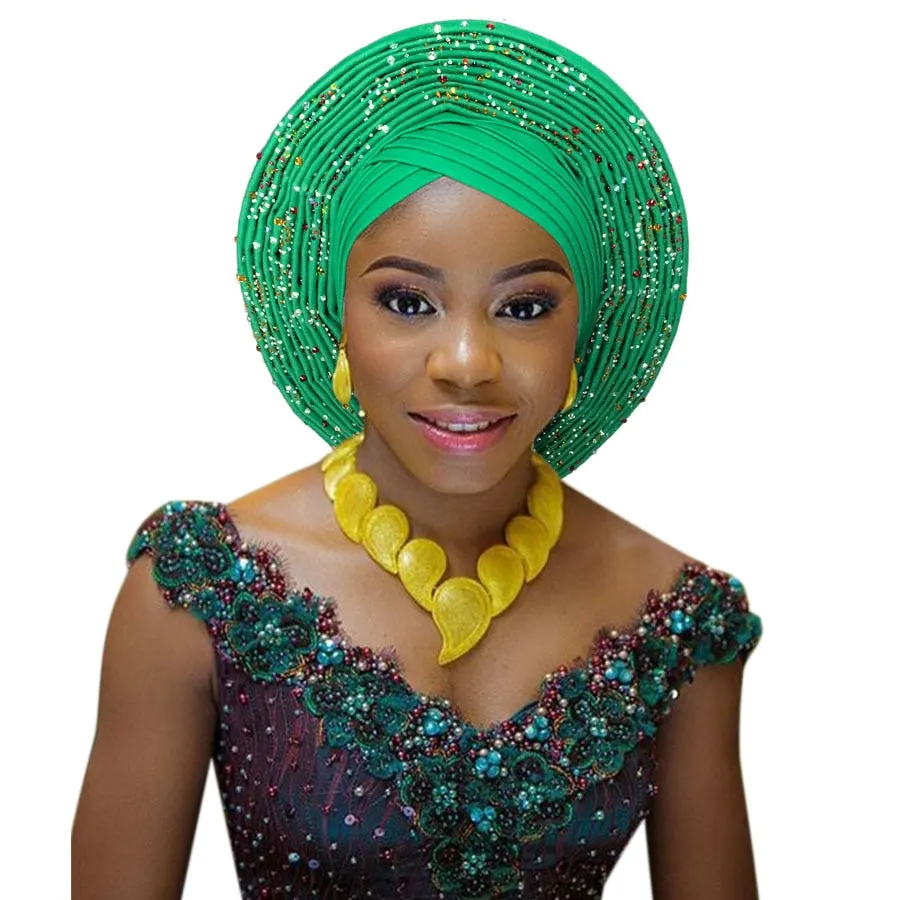 African headtie fashion head wraps african turban Nigerian headwear