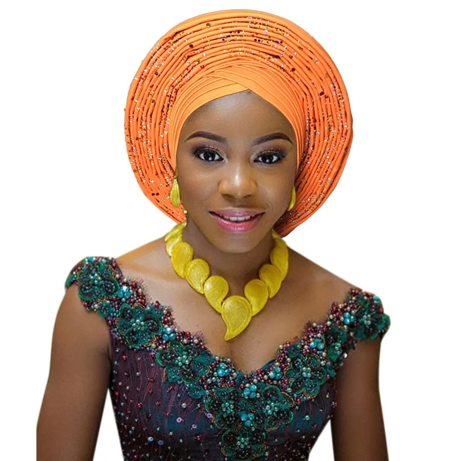 African headtie fashion head wraps african turban Nigerian headwear