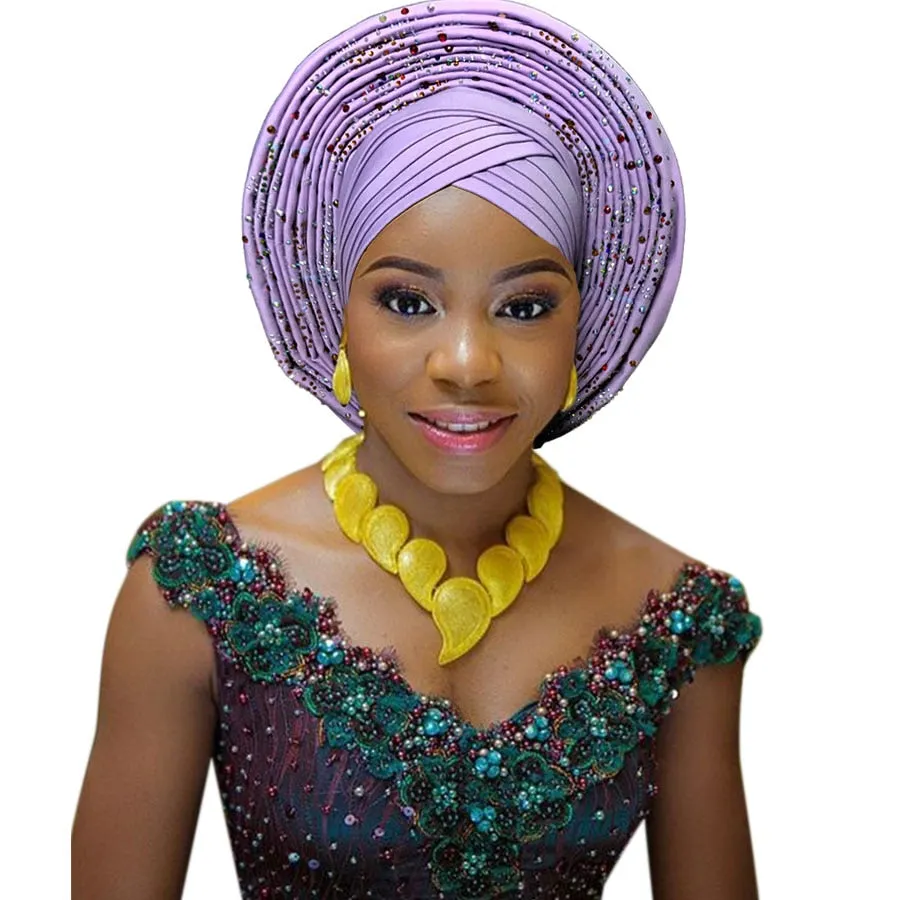 African headtie fashion head wraps african turban Nigerian headwear