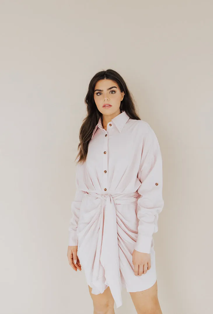 Always Remembered Button Mini Dress - FINAL SALE