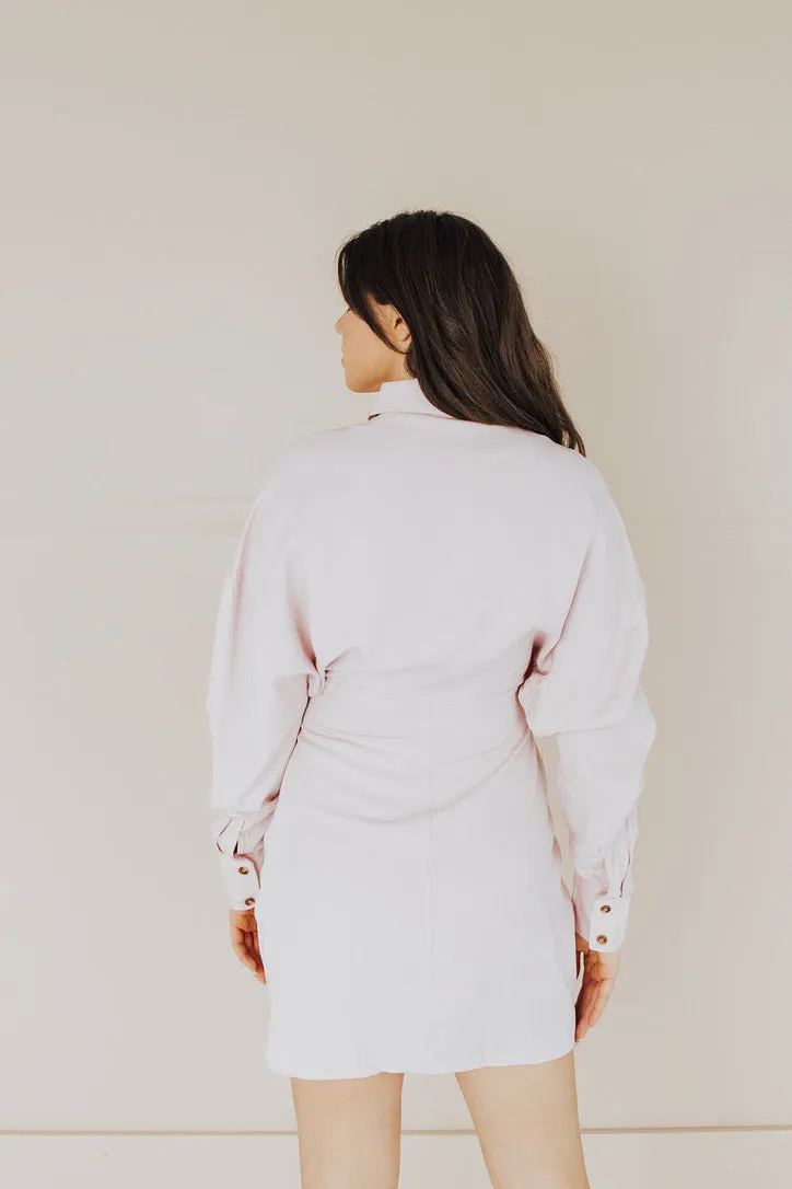 Always Remembered Button Mini Dress - FINAL SALE