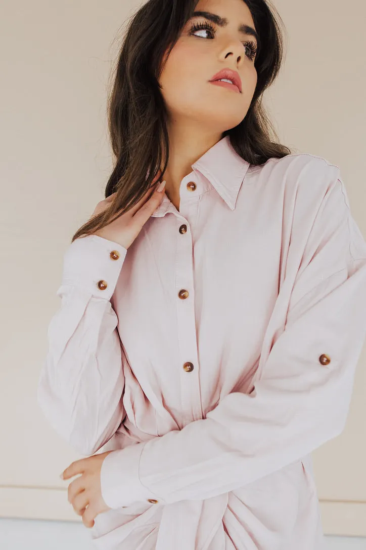 Always Remembered Button Mini Dress - FINAL SALE