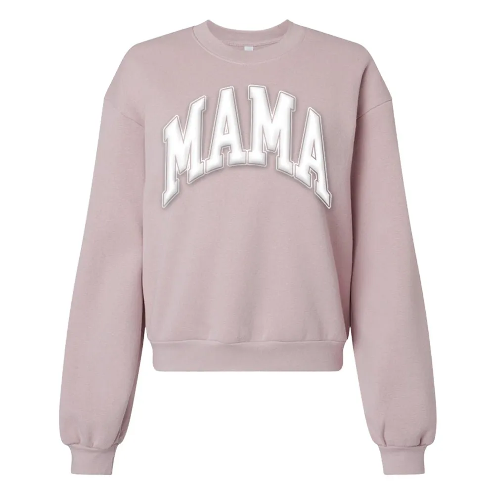 American Apparel 'Mama' PUFF Cropped Sweatshirt