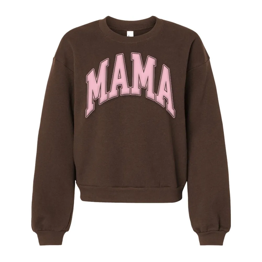 American Apparel 'Mama' PUFF Cropped Sweatshirt