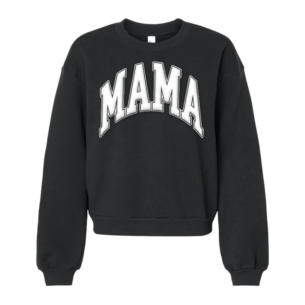 American Apparel 'Mama' PUFF Cropped Sweatshirt