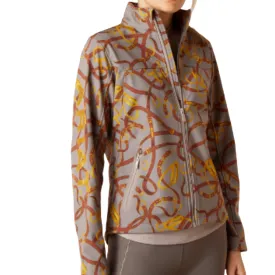 Ariat Ladies New Team Softshell Jacket- Zinc Bridle