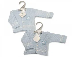 Baby Boys Premature Knitted Cardigan - Little Prince - Pb-20-908