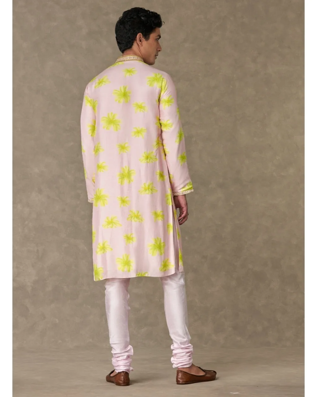 Baby Pink Parijat Kurta Set