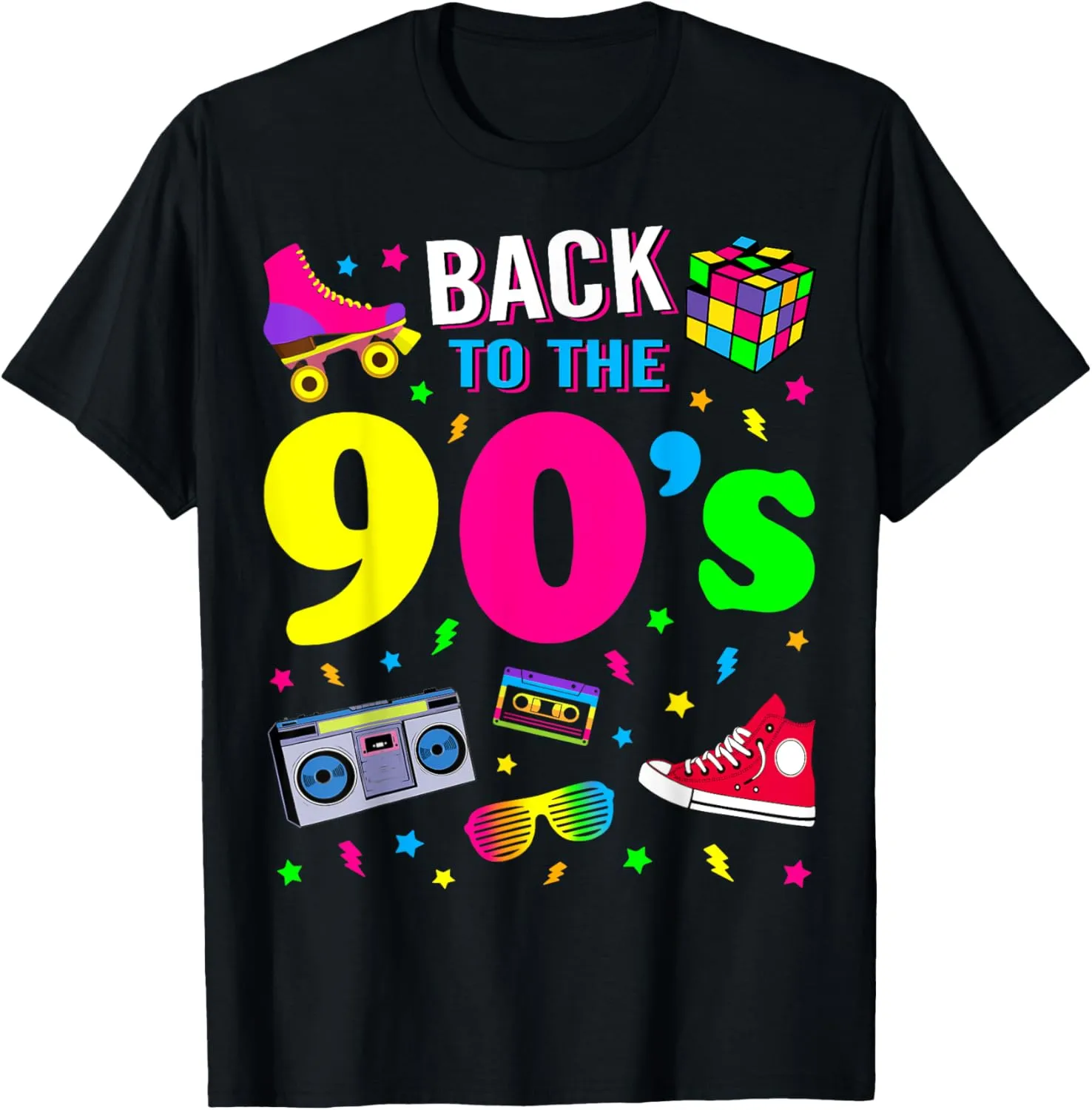 Back To 90's 1990s Vintage Retro Nineties Costume Party Gift T-Shirt