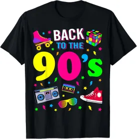 Back To 90's 1990s Vintage Retro Nineties Costume Party Gift T-Shirt