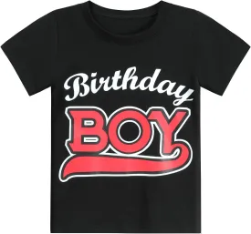 Birthday Boy Shirt for Toddler Boys Outfit 2t 3rd 4th 5 Year Old 6th Graphic Tee Kids Gift Crew Neck Short Sleeves T-Shirt