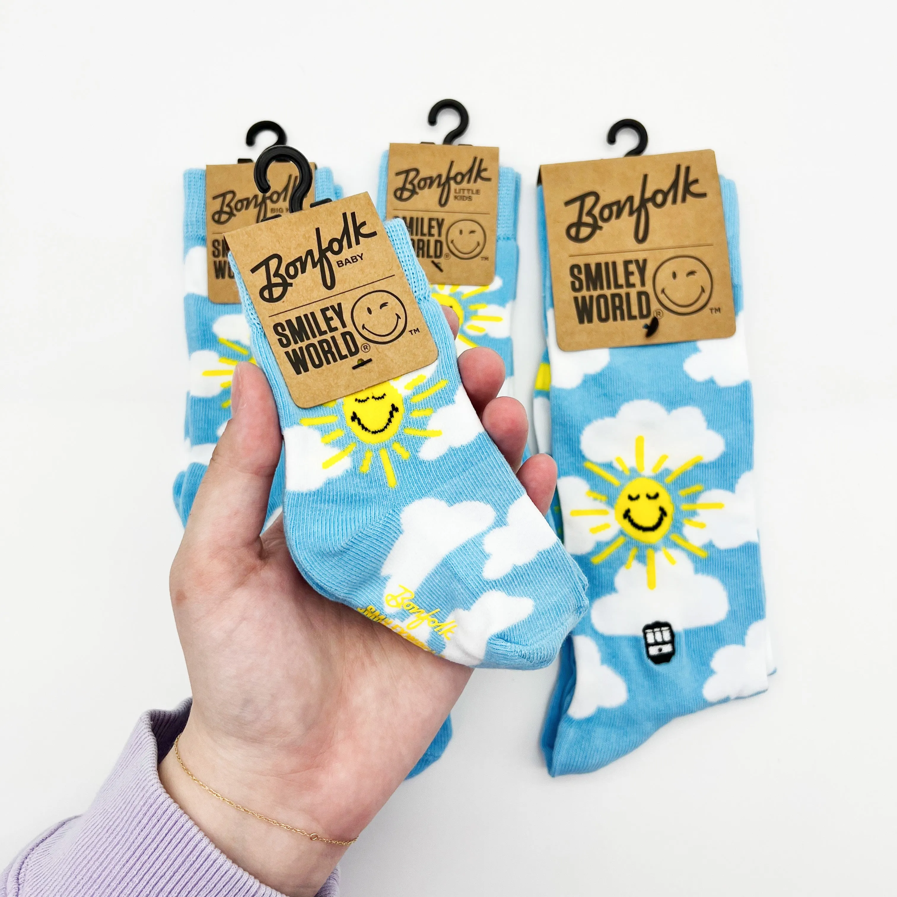 Bonfolk Big Kids Socks - SMILEYWORLD Sunny Day