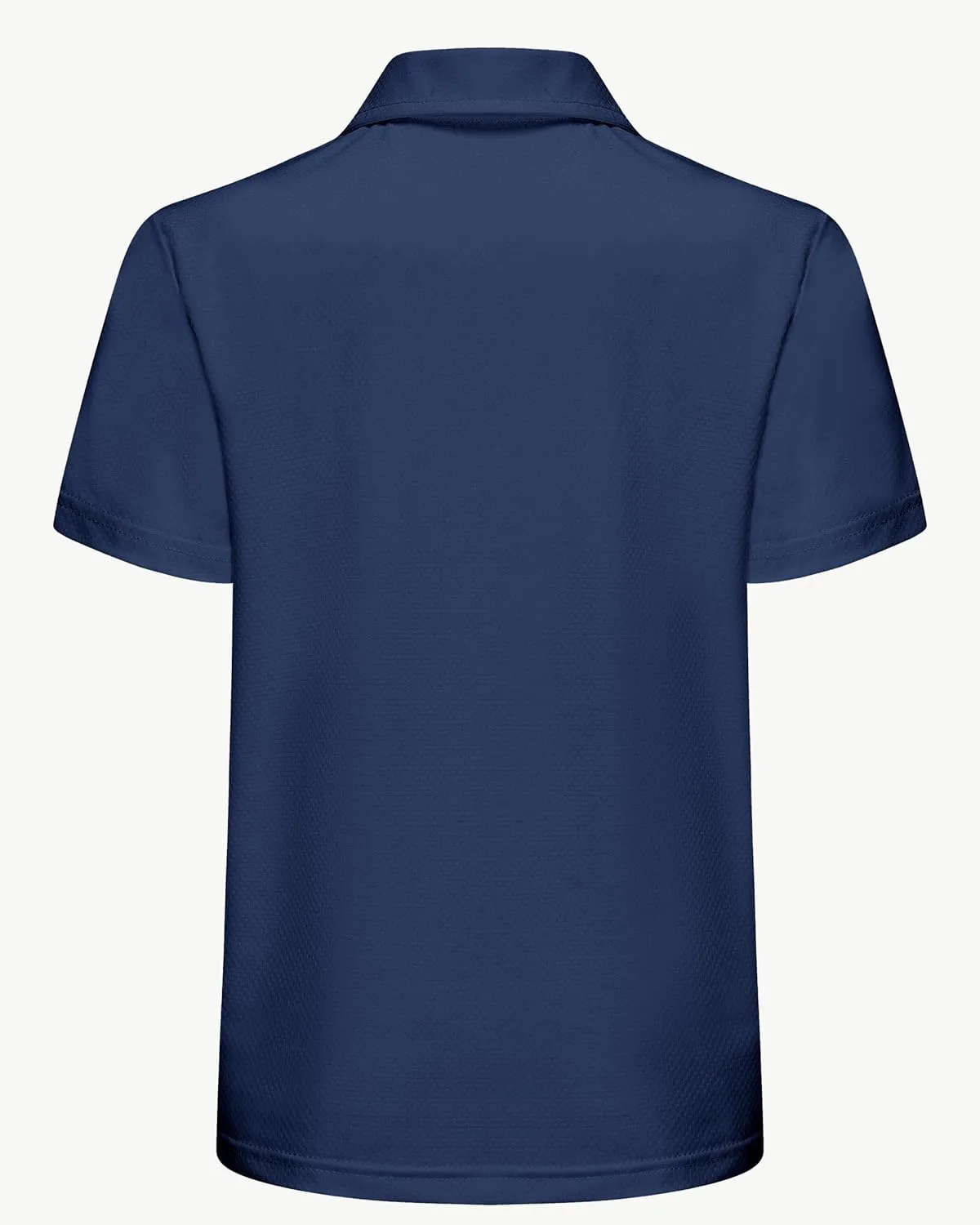 Boys' Performance Polo Shirt - Golf Grid Short Sleeve Collar Shirts Youth Stretch Quick Dry Lightweight Athletic UPF50 