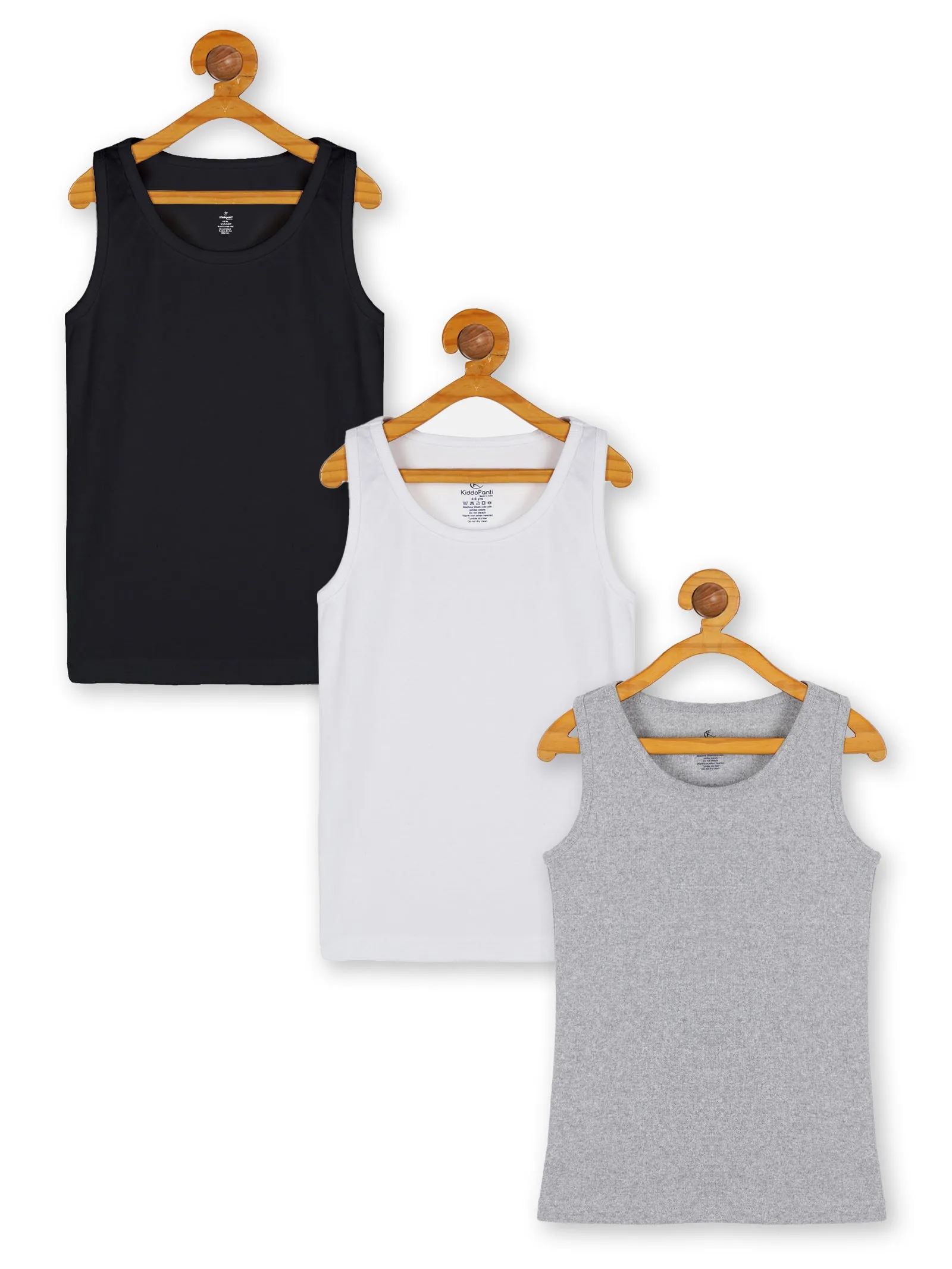 Boys Rib vest Pack of 3