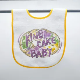 Bright King Cake Baby Bib