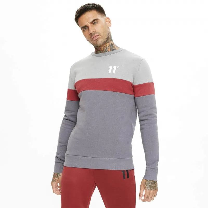Anthracite, Silver, and Red Carbon Panel Sweatshirt”