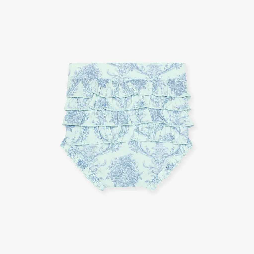 Charlotte Anne Ruffled Cap Sleeve Peplum Ruffled Bummie Set