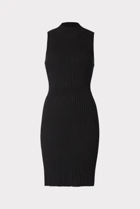 Chevron Rib Fitted Dress