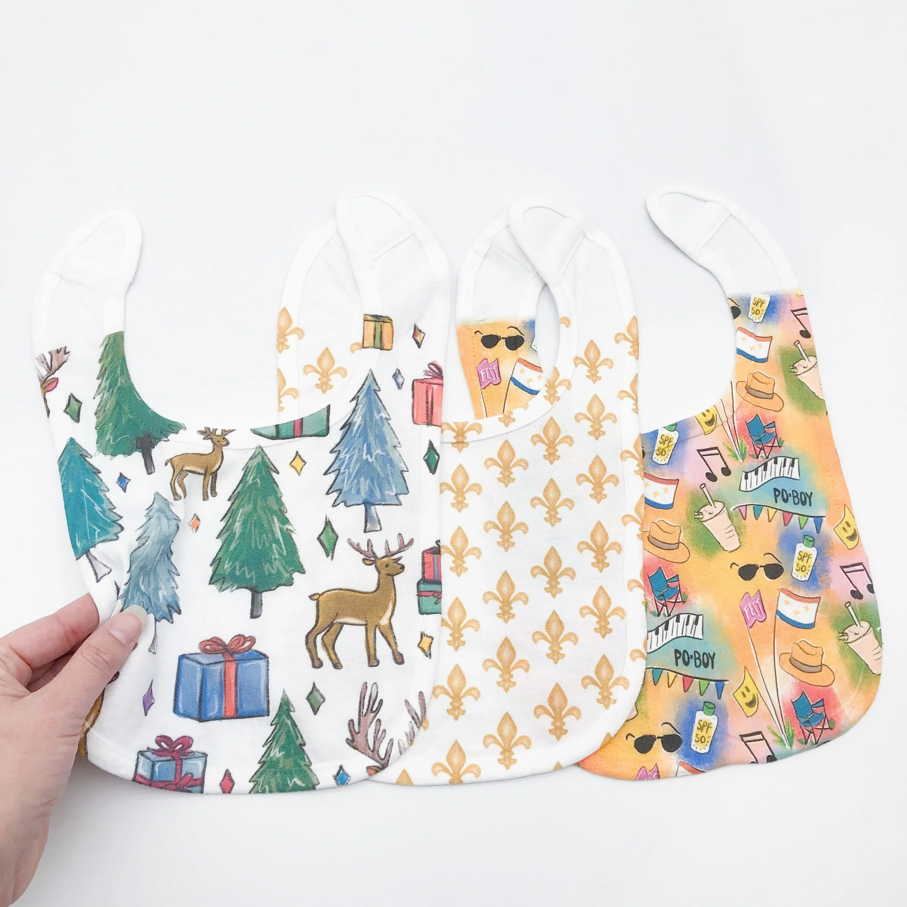 Christmas Deer Baby Bib