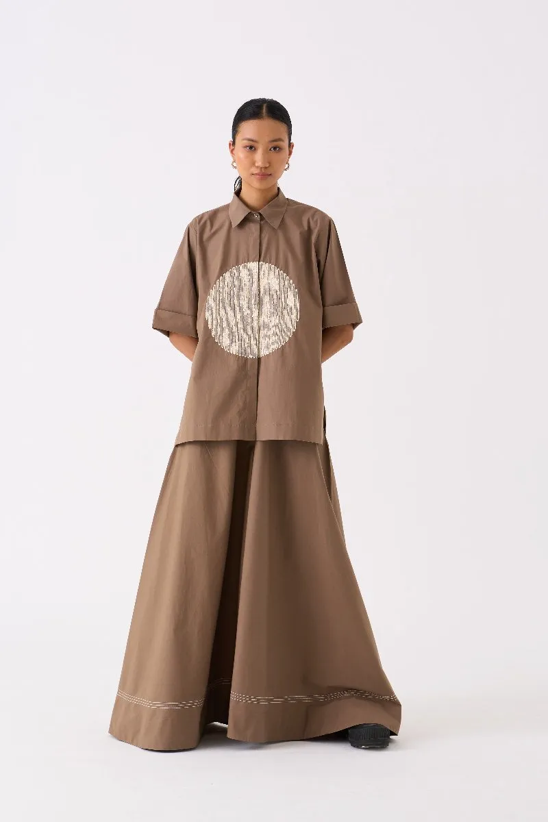 Circle Shirt Co ord Set of 2 Cedar