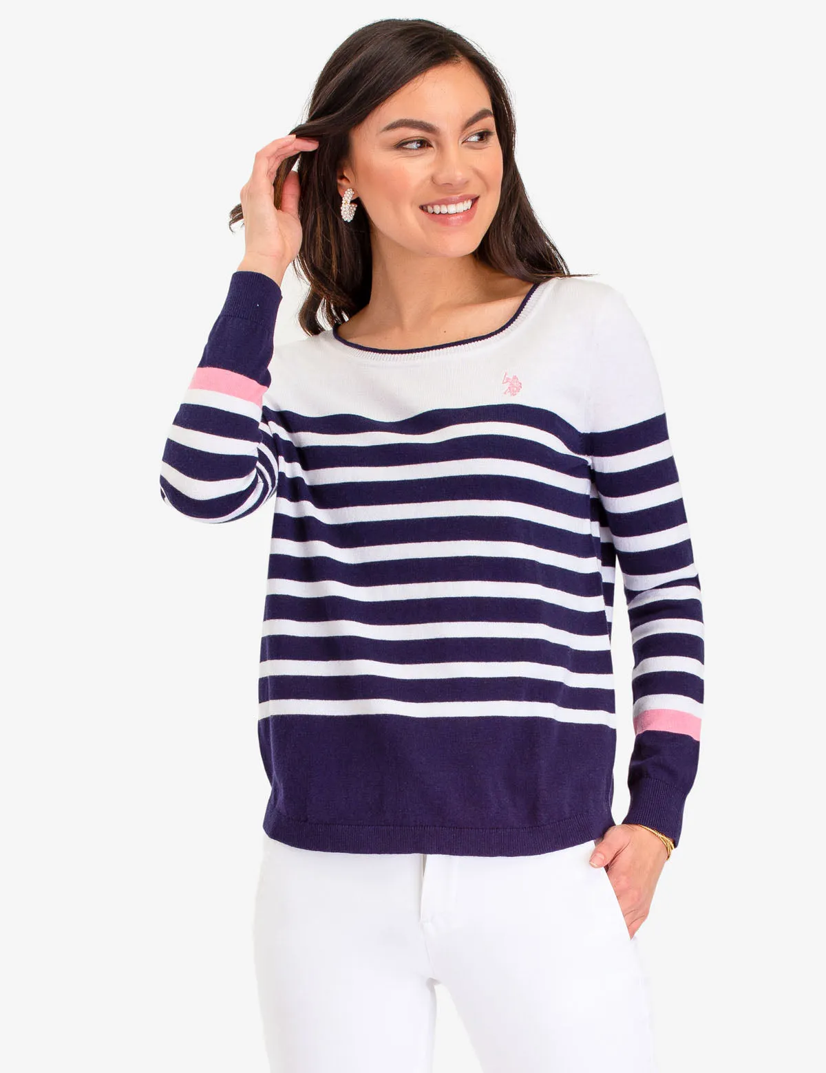 COLORBLOCK STRIPE SWEATER