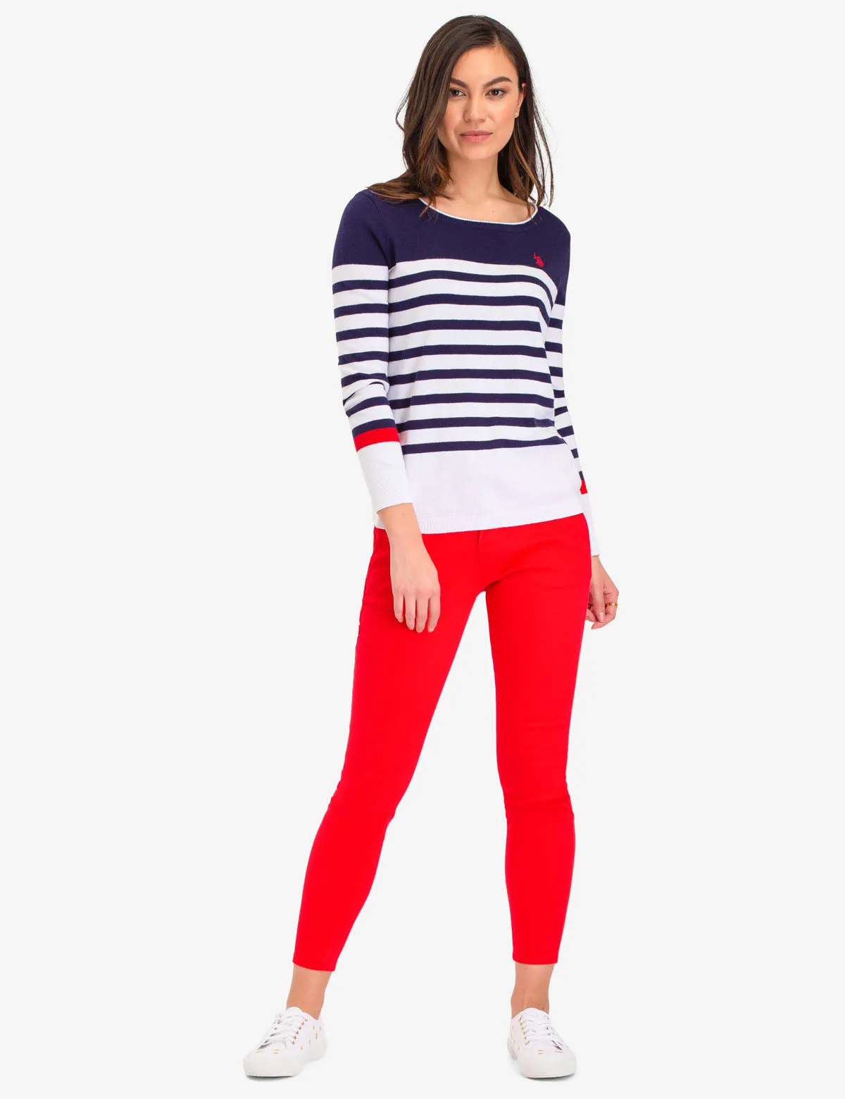 COLORBLOCK STRIPE SWEATER
