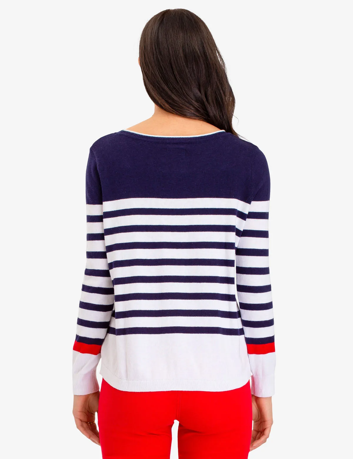 COLORBLOCK STRIPE SWEATER