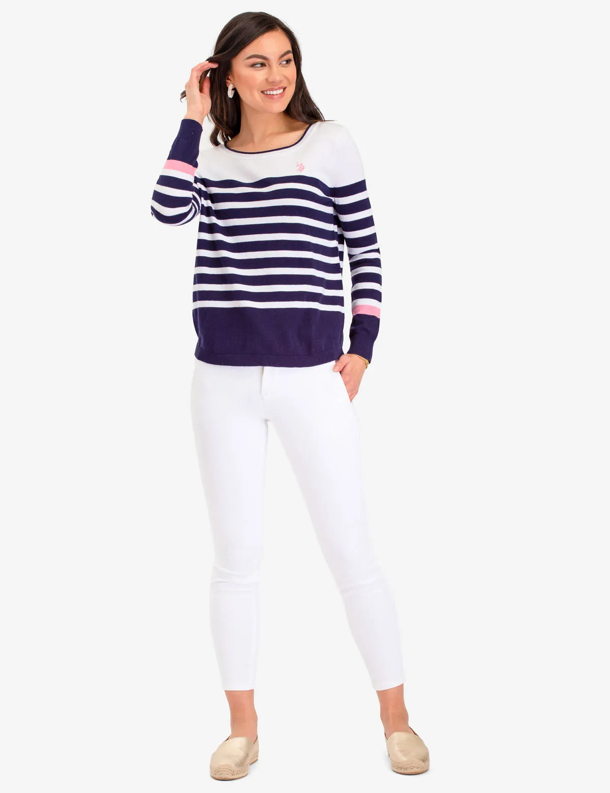 COLORBLOCK STRIPE SWEATER