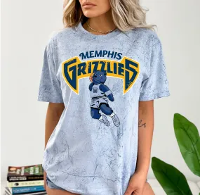 Comfort Colors Color Blast Grizzlies Retro Shirt/ Adult Sizes