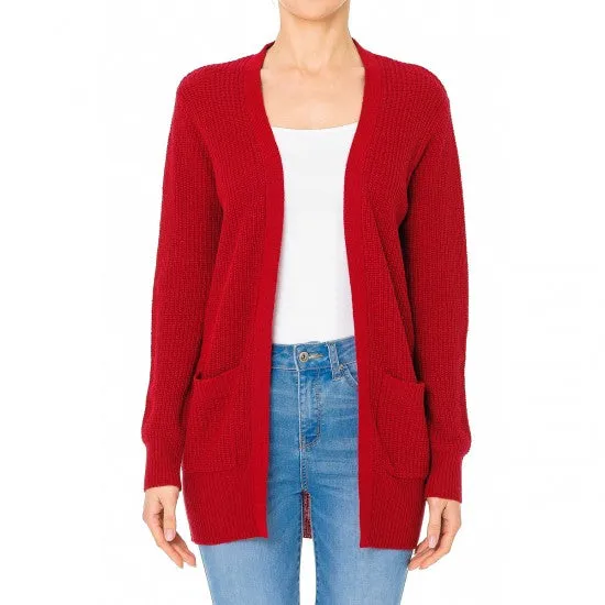 Deep Red Cardigan
