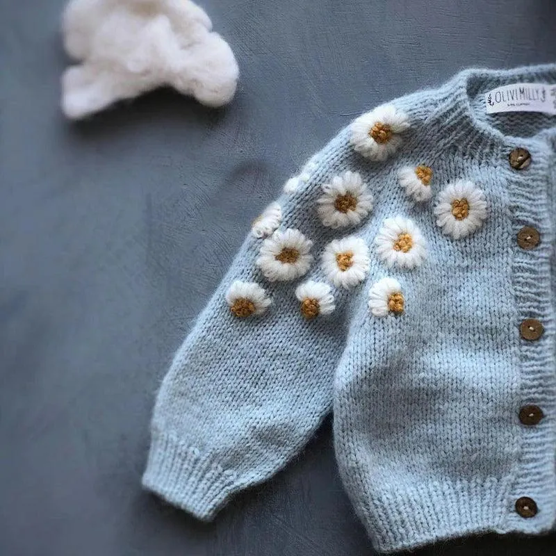 Flower Medley Woolen Cardigan