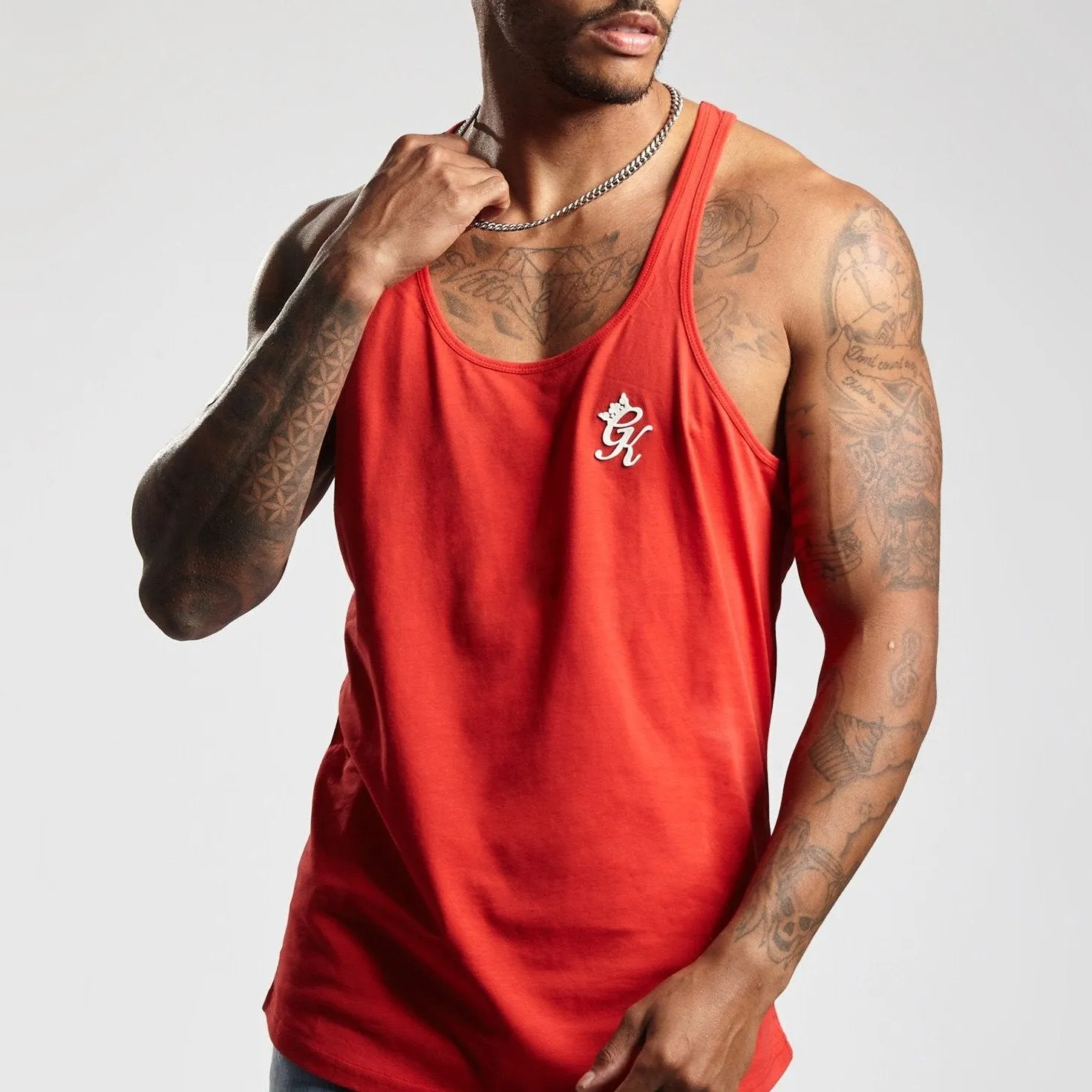 Gym King Stringer Vest - Red