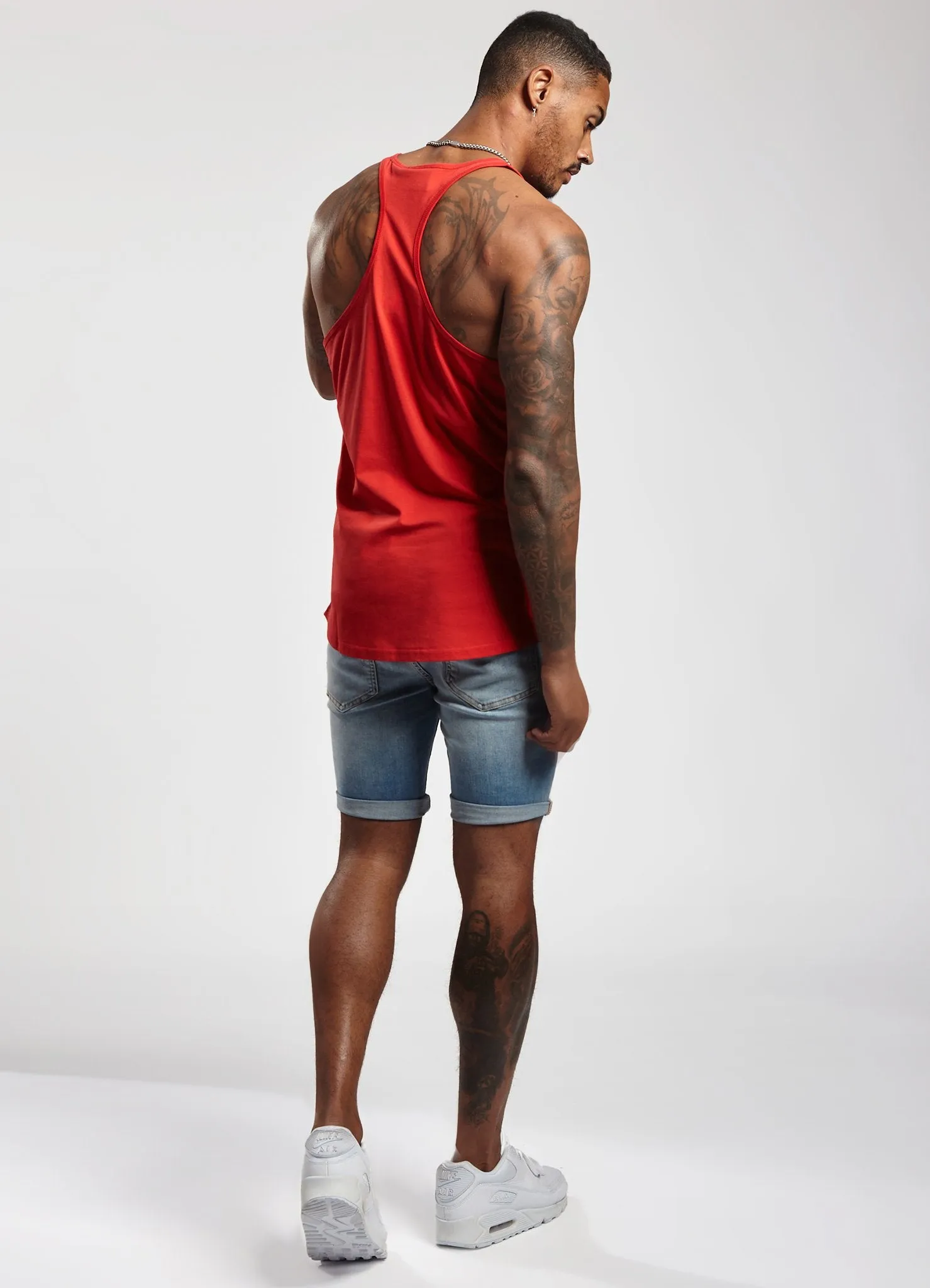 Gym King Stringer Vest - Red