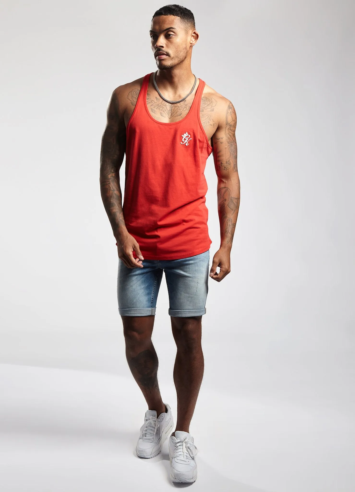 Gym King Stringer Vest - Red