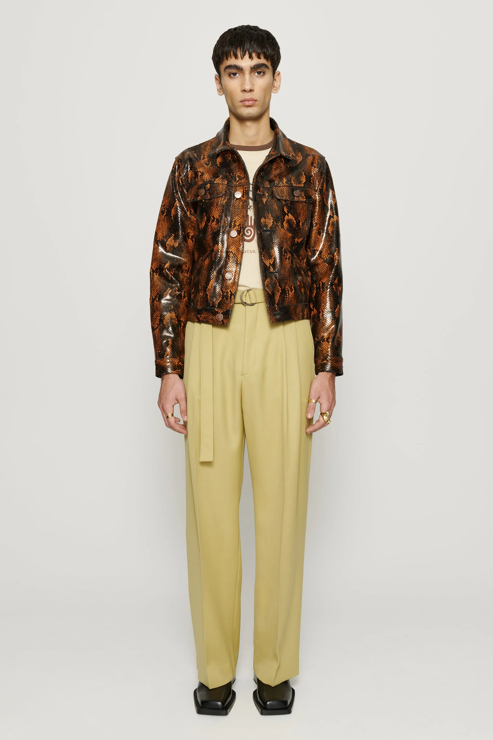 Harris Leather Trucker Jacket