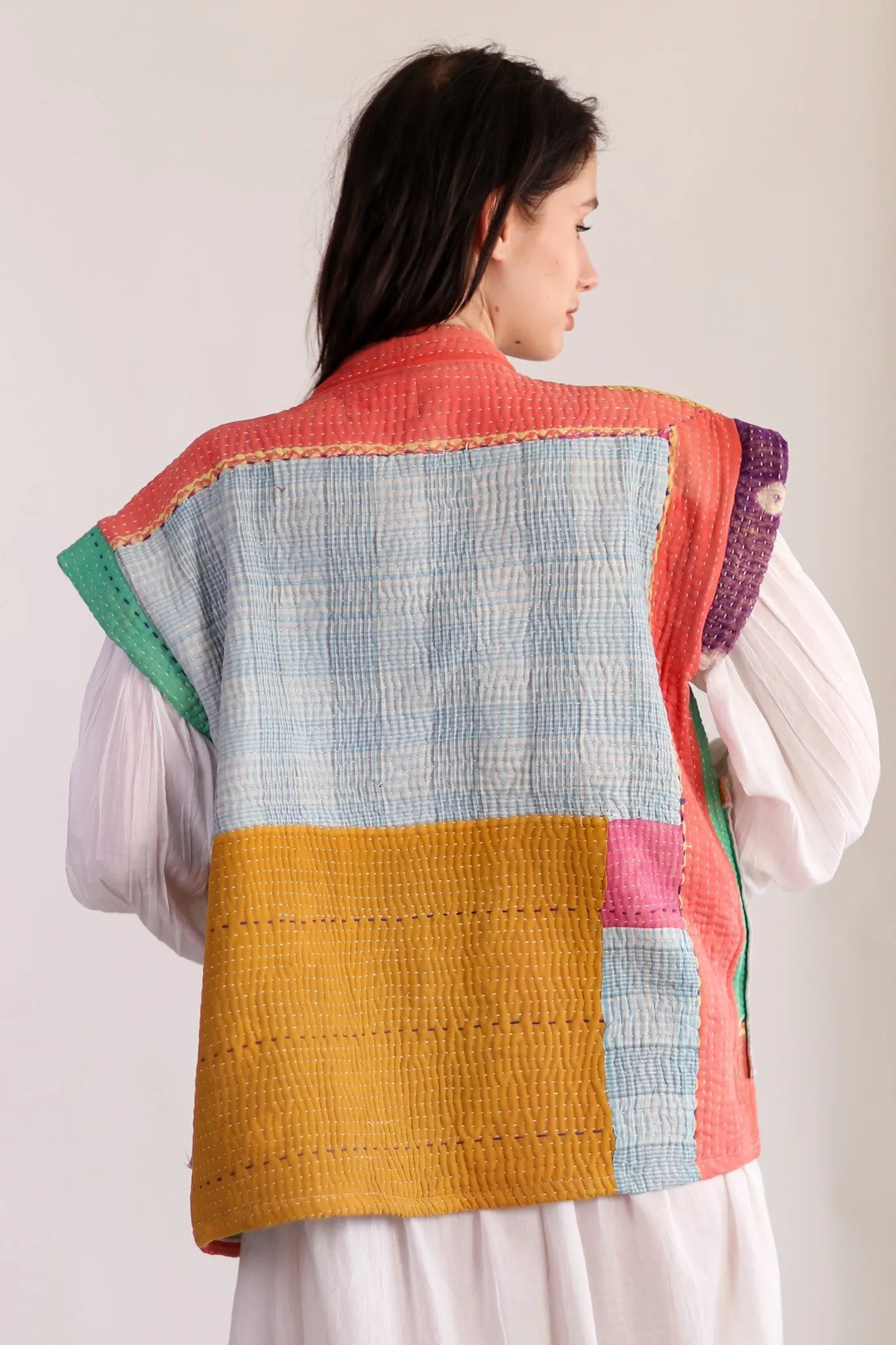 KANTHA QUILT VEST HENISSA