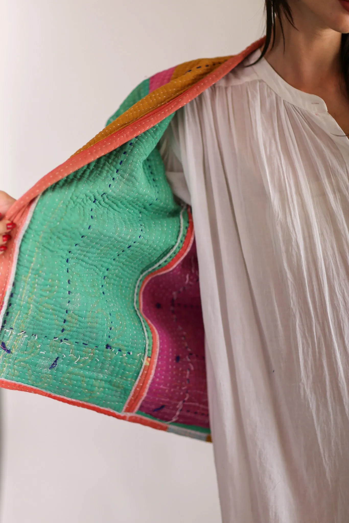 KANTHA QUILT VEST HENISSA