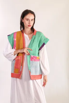 KANTHA QUILT VEST HENISSA