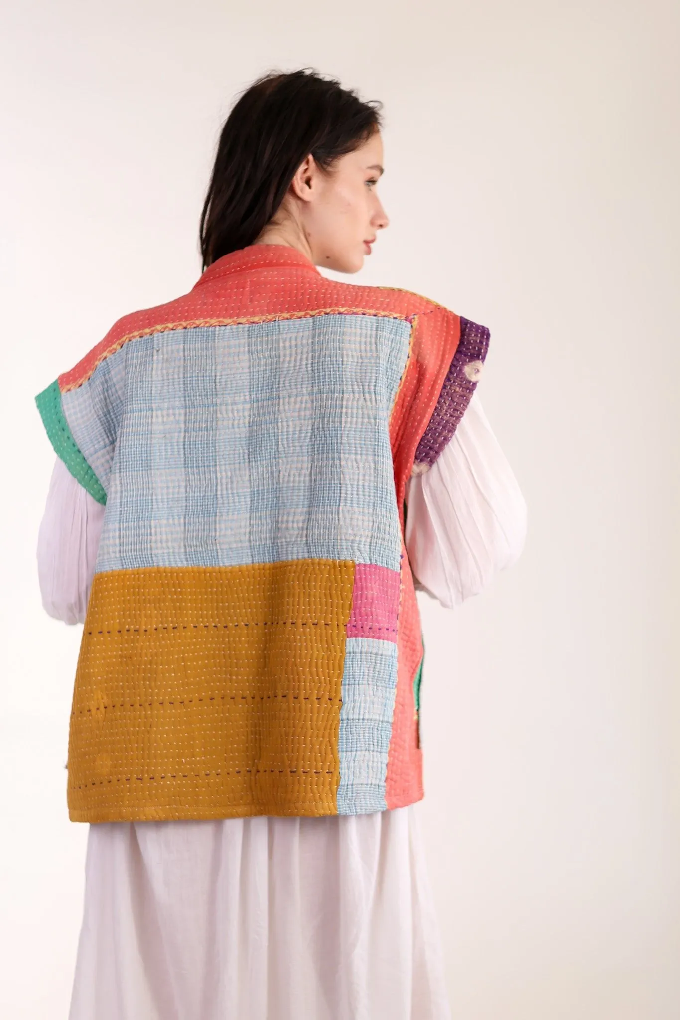 KANTHA QUILT VEST HENISSA